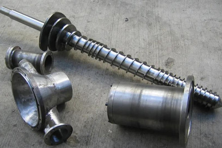 錐形雙孔機(jī)筒螺桿