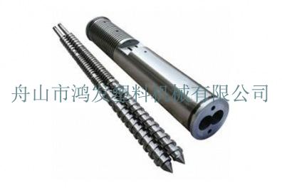 Parallel double-hole barrel screws